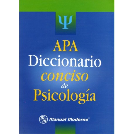APA. Diccionario Conciso de psicología - Envío Gratuito