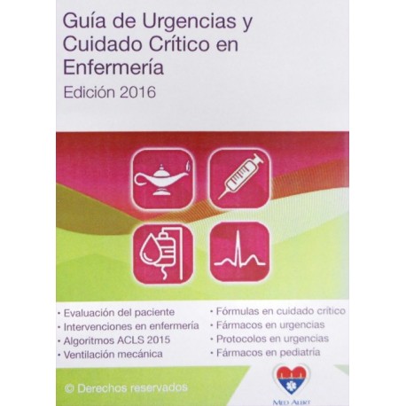 Guía de urgencias y cuidados critico en enfermería - Envío Gratuito