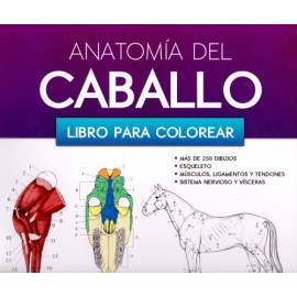 Anatomía del caballo libro para colorear - Envío Gratuito