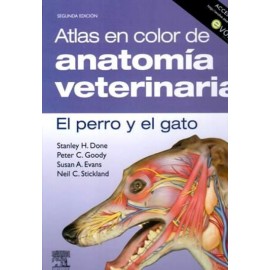 Atlas en color de anatomía veterinaria. El perro y del gato - Envío Gratuito