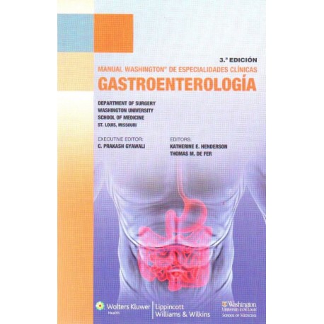 Manual Washington de especialidades clínicas gastroenterología - Envío Gratuito